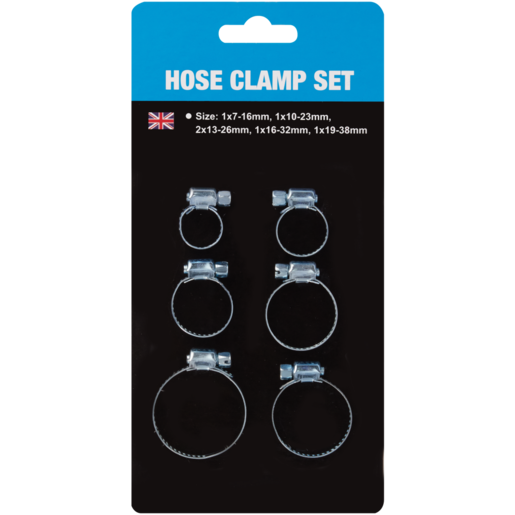 Q Premium Hose Clamp Set 6 Piece
