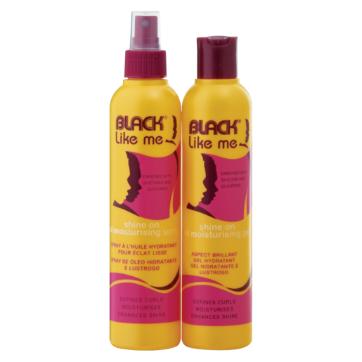 Black Like Me Shine On Oil Moisturising Hair Spray 2 x 250ml