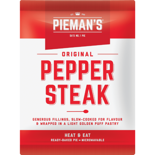 PIEMAN’S Pepper Steak Pie