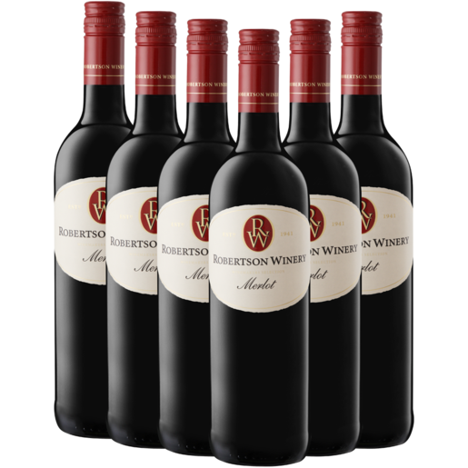 Robertson Winery Merlot Red Wine Bottles 6 x 750ml