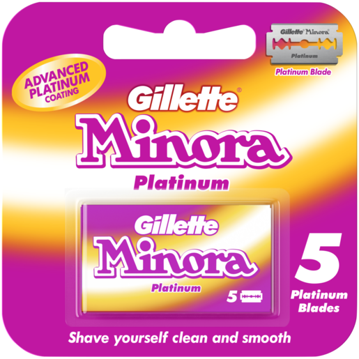 Gilette Minora Platinum Blades 5 Pack