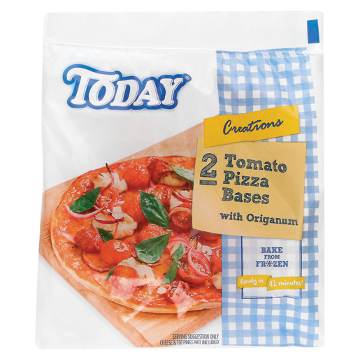 Today Frozen Tomato Pizza Bases 450g