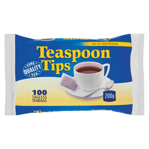 Teaspoon Tips Teabags 100 Pack