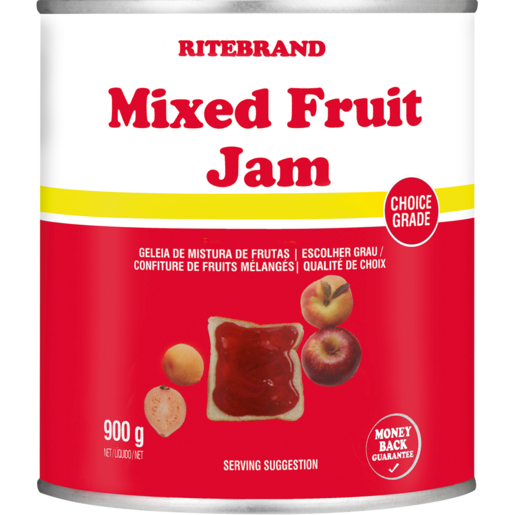 Ritebrand Mixed Fruit Jam Can 900g