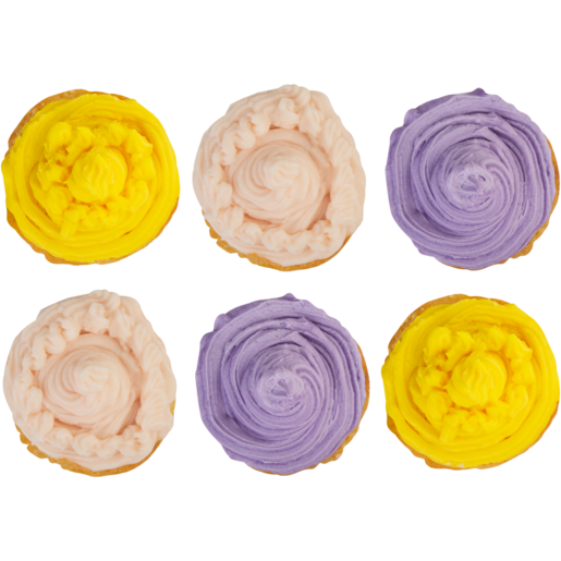 Assorted Frosted Cupcakes 6 Pack