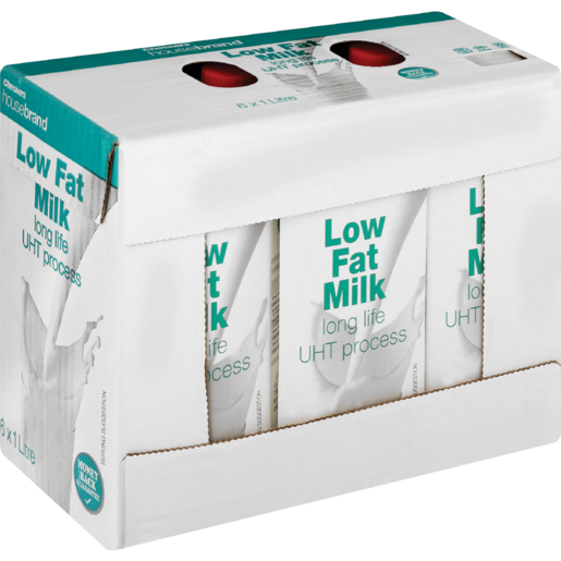 Checkers Housebrand UHT Low Fat Milk 6 x 1L