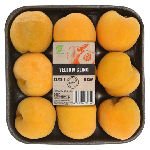 Yellow Cling Peaches 9 Cavity 