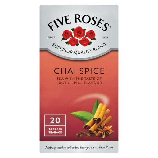 Five Roses Chai Spice Teabags 20 Pack