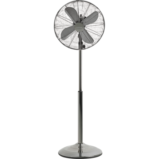 Platinum Black Oscillating Pedestal Fan 30cm