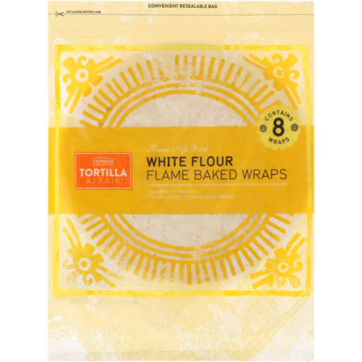 Tortilla Affair White Flour Flame Baked Wraps