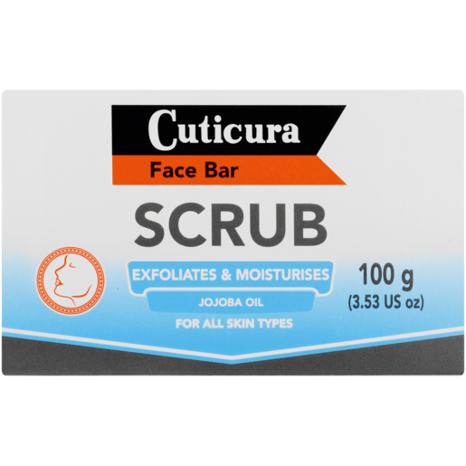Cuticura Scrub Exfoliates & Moisturises Face Bar 100g