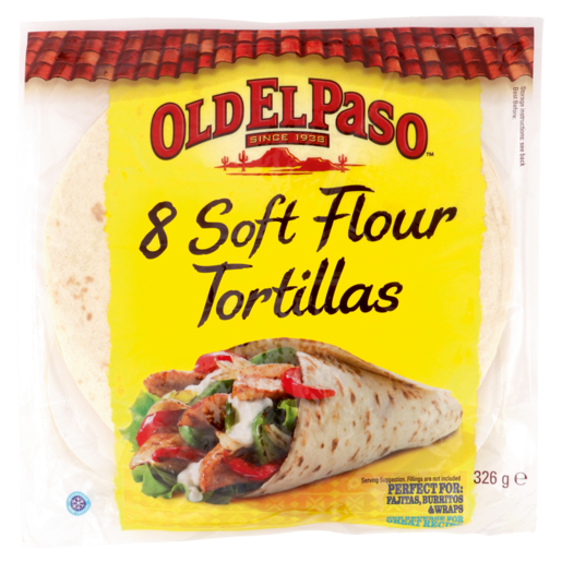 Old El Paso Soft Flour Tortillas 326g
