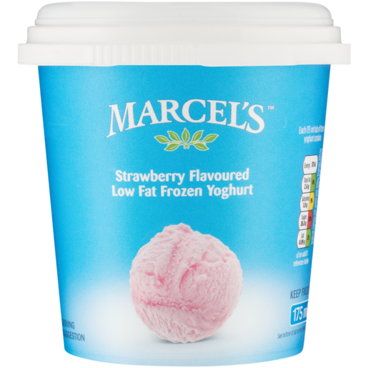 Marcel's Strawberry Flavoured Low Fat Frozen Yoghurt 175ml