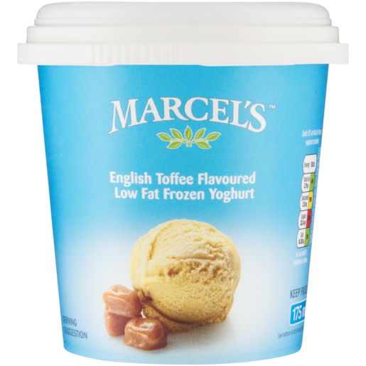 Marcel's English Toffee Flavoured Low Fat Frozen Yoghurt 175ml