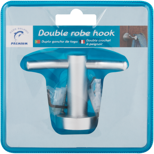 Blue Dolphin Premium Double Robe Hook