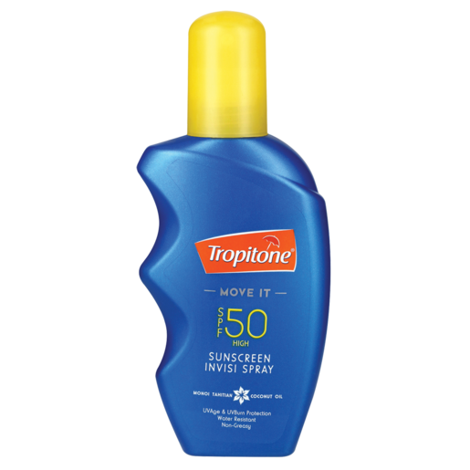 Tropitone SPF 50 Invisible Sunscreen Spray 125ml