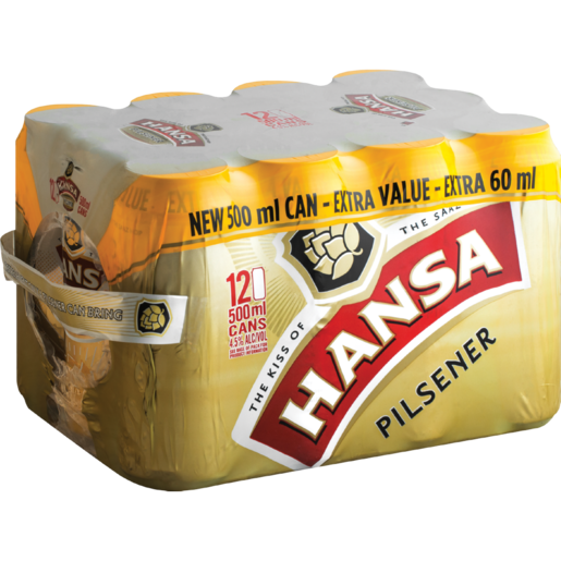 Hansa Pilsener Beer Cans 12 x 500ml