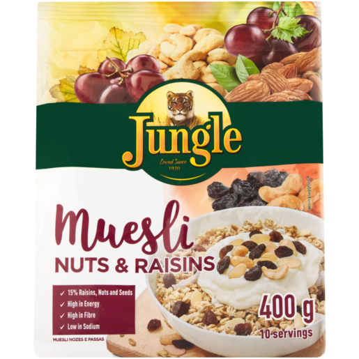 Jungle Nuts & Raisins Muesli 400g