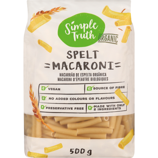 Simple Truth Organic Spelt Macaroni Pasta 500g