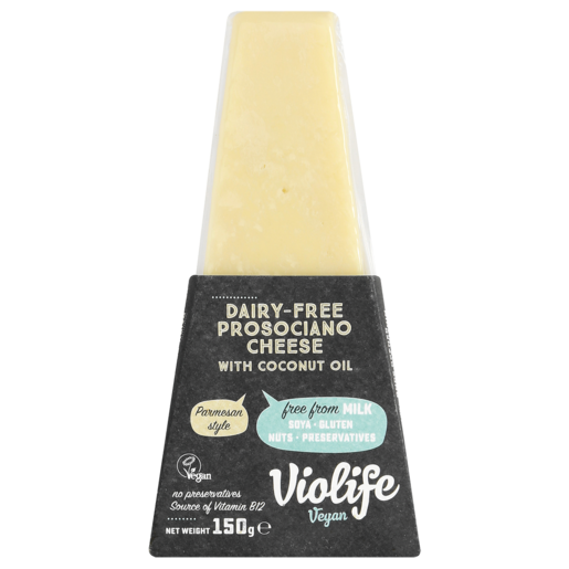 Violife Vegan Dairy Free Parmesan Style Prosociano Cheese With Coconut Oil 150g