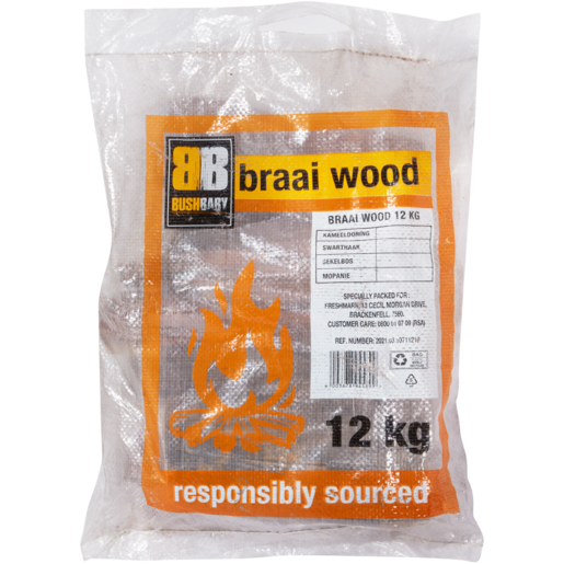 Bush Baby Braai Wood Bag 12kg