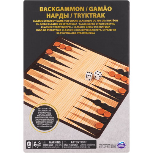 Spin Master Backgammon Classic Game 34 Piece