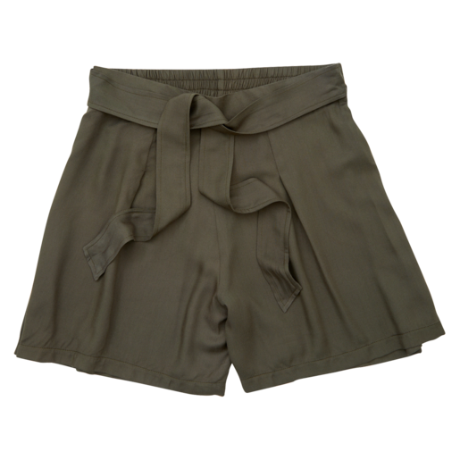 Ladies Olive Twill Shorts Size S-XXL