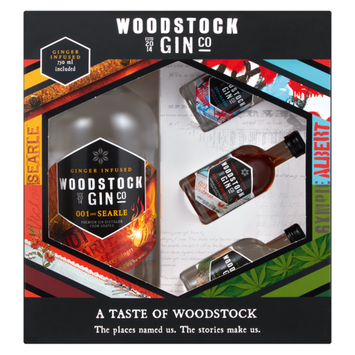 Woodstock Gin Ginger Infused Gin Gift Pack