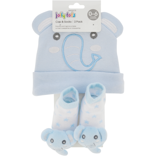 Jolly Tots Basics Hat & Booties 0-6 Months 