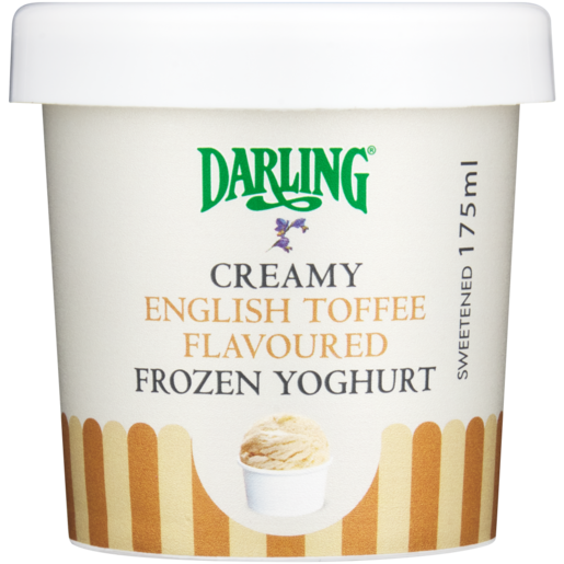 Darling English Toffee Flavoured Frozen Yoghurt Tub 175ml