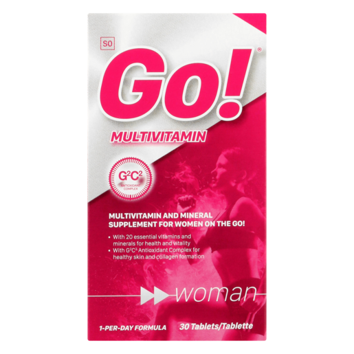 Nativa Go! Womens Multivitamin & Mineral Supplement Tablets 30 Pack