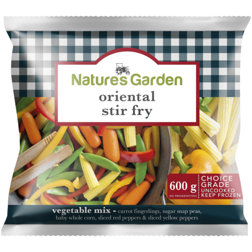 Nature's Garden Frozen Oriental Stir Fry Bag 600g