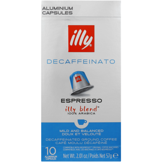 Illy Decaffeinated Espresso Coffee Capsules 10 Pack