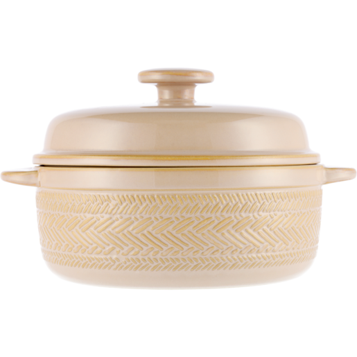 Terracotta Casserole Dish & Lid 28.5cm