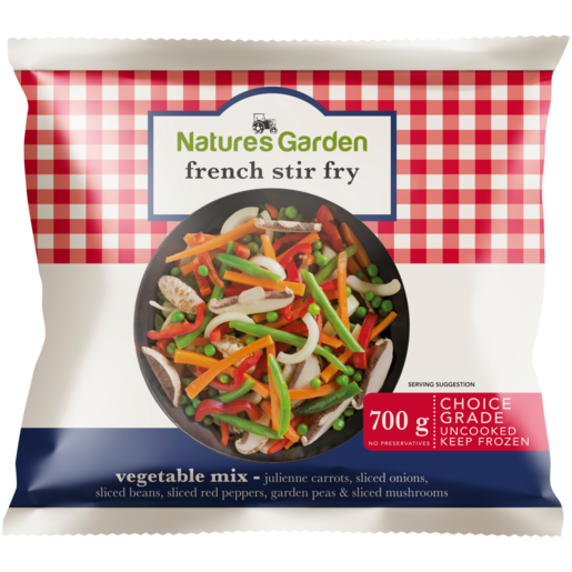 Nature's Garden Frozen French Stir Fry Vegetable Mix 700g