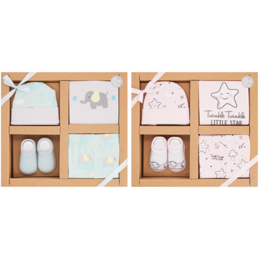 Jolly Tots Basics Baby Clothing Gift Set 4 Piece (Assorted Item - Supplied At Random)