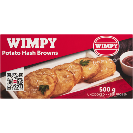 Wimpy Frozen Potato Hash Browns 500g