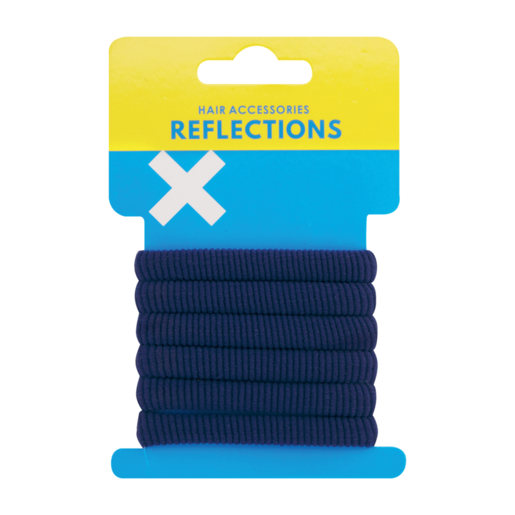 Reflections Navy Knitted Pony Bands 6 Pack