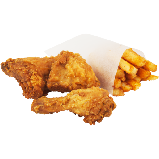 ChicRite 3 Piece Fried Chicken & Chips Combo