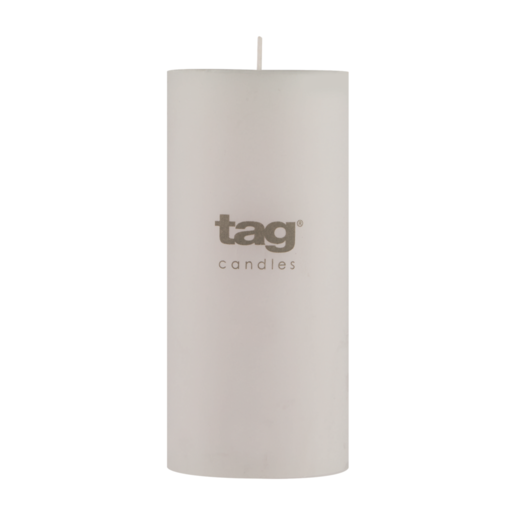 Tag White Chapel Candle 7 x 15cm