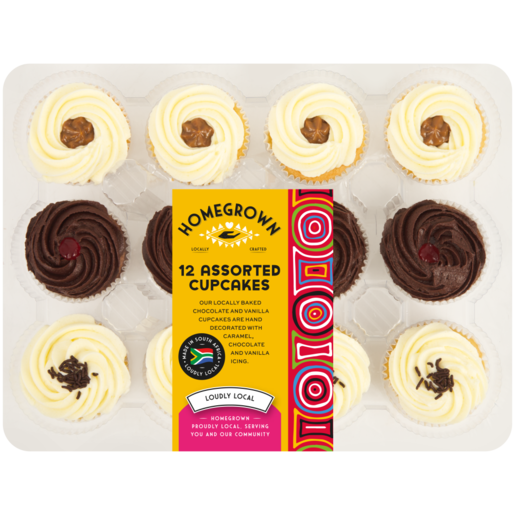 Homegrown Assorted Cupcakes 12 Pack