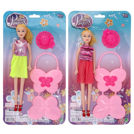 Sweet Princess Doll with Bag 28cm (Assorted Item - Supplied At Random)