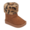 Baby Tan Leopard Boot Slippers Sizes 1-4